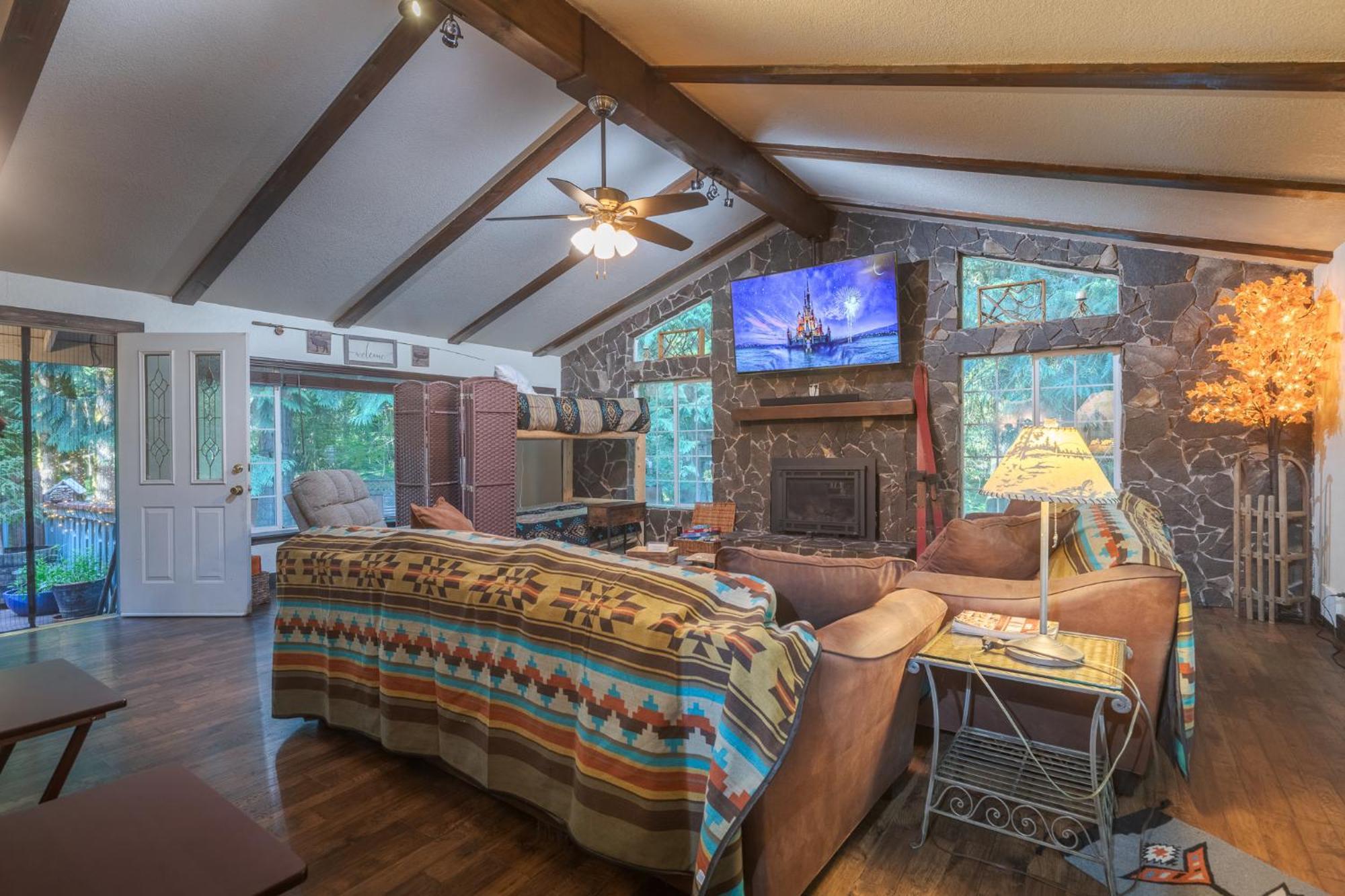 Cozy Bird House W Big Screen! Mount Hood Village Luaran gambar